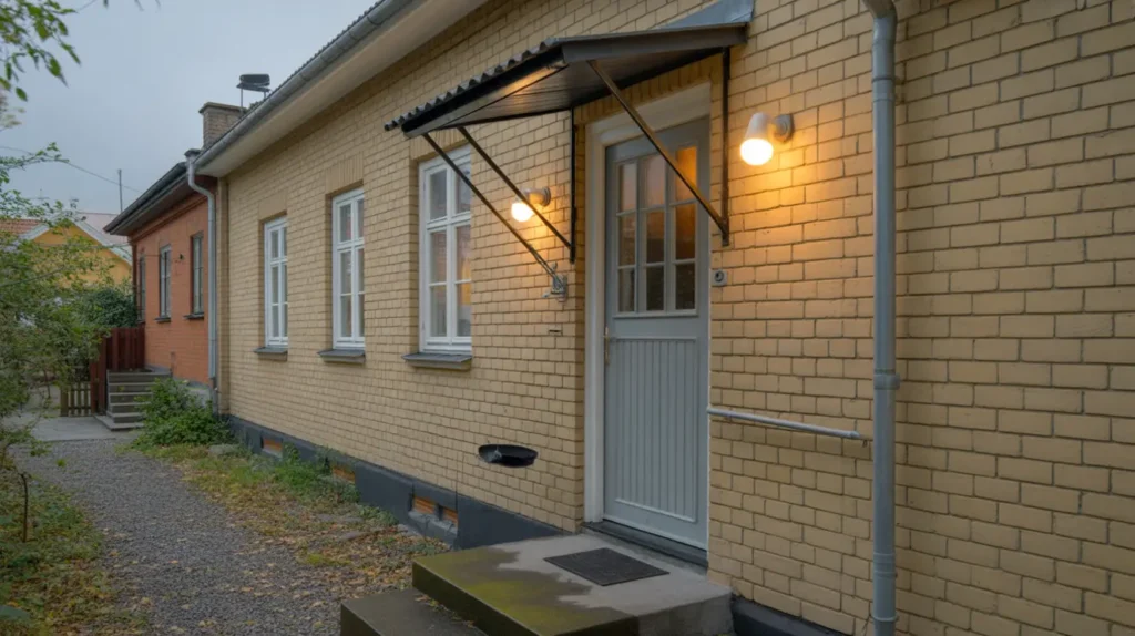 installation av fasad och entr belysning i storvreten tumba